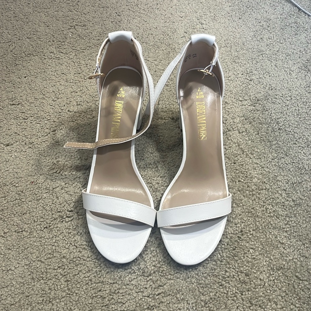 Shein ankle strap low block heel